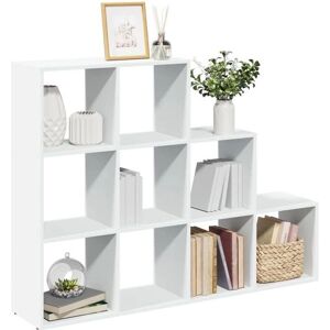 vidaXL White 3-Tier Room Divider Bookcase - Storage Shelf vidaXL White 3-Tier Room Divider Bookcase - Storage Shelf