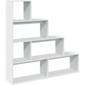 vidaXL White 143.5x29x143.5 cm 4-Tier Room Divider Bookcase vidaXL White 143.5x29x143.5 cm 4-Tier Room Divider Bookcase