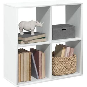 vidaXL White Engineer Wooden Bookcase - Living Room Storage vidaXL White Engineer Wooden Bookcase - Living Room Storage