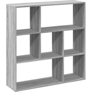 vidaXL Grijze Sonoma Roomdivider Boekenkast - Opbergplank - Woonkamermeubel vidaXL Grijze Sonoma Roomdivider Boekenkast - Opbergplank - Woonkamermeubel