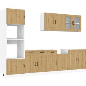 vidaXL Kalmar Harmaa 7-osainen keittiökaappisetti - Keittiökaapit vidaXL Kalmar Harmaa 7-osainen keittiökaappisetti - Keittiökaapit