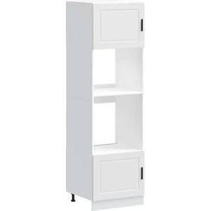 vidaXL Oven Cabinets 2 pcs Porto White Engineered Wood - Oven Cabinets vidaXL Oven Cabinets 2 pcs Porto White Engineered Wood - Oven Cabinets