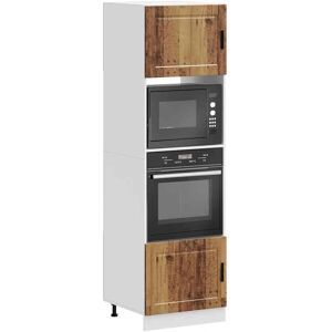 vidaXL Oven Cabinets 2 pcs Porto Old Wood - Oven Cabinets vidaXL Oven Cabinets 2 pcs Porto Old Wood - Oven Cabinets
