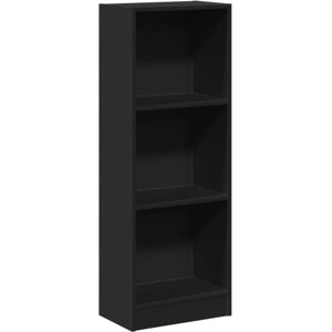 vidaXL Bookcase Black 40x24x109 cm Engineered Wood - Bookcase vidaXL Bookcase Black 40x24x109 cm Engineered Wood - Bookcase