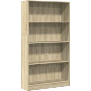 vidaXL Sonoma Oak 80x24x143 cm Bookcase - Storage Shelf vidaXL Sonoma Oak 80x24x143 cm Bookcase - Storage Shelf