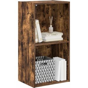 vidaXL Bookcase Smoked Oak - Storage Cabinet - Bookcase vidaXL Bookcase Smoked Oak - Storage Cabinet - Bookcase