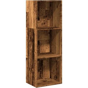 vidaXL Old Wood Bookcase - 40x30x114 cm - Engineered Wood vidaXL Old Wood Bookcase - 40x30x114 cm - Engineered Wood