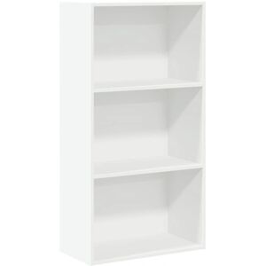 vidaXL Bookcase White 60x30x114 cm Engineered Wood - Bookcase vidaXL Bookcase White 60x30x114 cm Engineered Wood - Bookcase