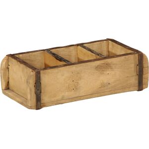 vidaXL Recycled Wood Tray - 30x14x9 cm - Rustic Indoor Storage vidaXL Recycled Wood Tray - 30x14x9 cm - Rustic Indoor Storage