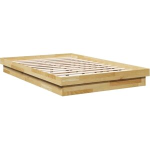 vidaXL Bed Frame Low Profile 120x190cm Oak - Bed Frame vidaXL Bed Frame Low Profile 120x190cm Oak - Bed Frame