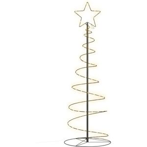 vidaXL Christmas Tree Light Cone - 100 LEDs, 150 cm, Black vidaXL Christmas Tree Light Cone - 100 LEDs, 150 cm, Black