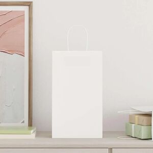 vidaXL Papirposer - 50 stk, hvide, 21x11x36 cm vidaXL Papirposer - 50 stk, hvide, 21x11x36 cm