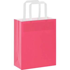 vidaXL Pink Paper Carrier Bags - 50 pcs - 18x8x22 cm vidaXL Pink Paper Carrier Bags - 50 pcs - 18x8x22 cm