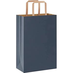 vidaXL Paper Carrier Bags - 50 pcs. Blue 21x11x31 cm vidaXL Paper Carrier Bags - 50 pcs. Blue 21x11x31 cm