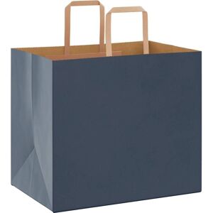 vidaXL Paper Shopping Bags 250 pcs Blue 32x22x28 cm - Paper Shopping Bags vidaXL Paper Shopping Bags 250 pcs Blue 32x22x28 cm - Paper Shopping Bags