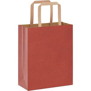 vidaXL Paper Bags 250 pcs with Handles Red 18x8x22 cm - Paper Bags vidaXL Paper Bags 250 pcs with Handles Red 18x8x22 cm - Paper Bags
