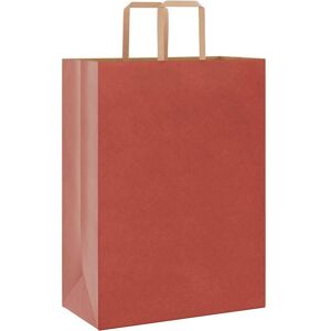 vidaXL Red Paper Bags 250 pcs Handles Kraft 32x17x44cm vidaXL Red Paper Bags 250 pcs Handles Kraft 32x17x44cm