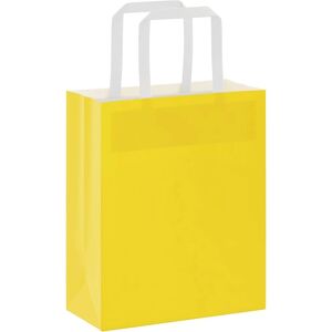 vidaXL Yellow Kraft Paper Bags 50 pcs with Handles - Paper Bags vidaXL Yellow Kraft Paper Bags 50 pcs with Handles - Paper Bags