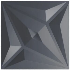 vidaXL Star Grey 3D Wall Panels 12 pcs - Wall Type vidaXL Star Grey 3D Wall Panels 12 pcs - Wall Type