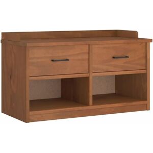 VIDAXL Rustic Pine Wood Bench - 87x40x50cm - Storage & Seating VIDAXL Rustic Pine Wood Bench - 87x40x50cm - Storage & Seating