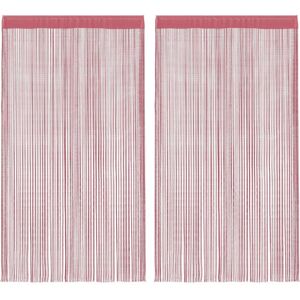 vidaXL Pink 140cm String Curtains Room Divider - String Curtains vidaXL Pink 140cm String Curtains Room Divider - String Curtains
