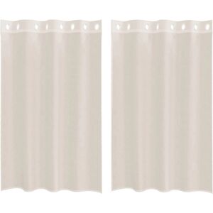 vidaXL Bomuld Semi-transparent Gardin - 140x175cm - med Oese vidaXL Bomuld Semi-transparent Gardin - 140x175cm - med Oese