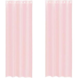 vidaXL Lyserøde Voile Gardiner med Øjer - 140x300cm vidaXL Lyserøde Voile Gardiner med Øjer - 140x300cm