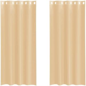 vidaXL Model mit Ösen Semi-transparent Voile Curtain - Voile Curtains vidaXL Model mit Ösen Semi-transparent Voile Curtain - Voile Curtains