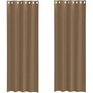 vidaXL Voile Curtains with Ösen - 140x300 cm - Light Filtering vidaXL Voile Curtains with Ösen - 140x300 cm - Light Filtering