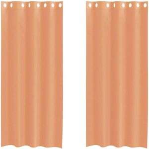 vidaXL Model mit Ösen Terrakotta Voile Curtain - Voile curtains vidaXL Model mit Ösen Terrakotta Voile Curtain - Voile curtains