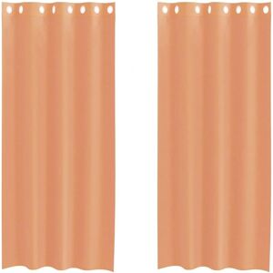 vidaXL Voile Gordijnen - 140 x 245 cm - met Oogjes - Voile Gordijnen vidaXL Voile Gordijnen - 140 x 245 cm - met Oogjes - Voile Gordijnen