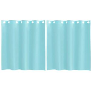 vidaXL Türkis Voile Curtains - 140x140cm - with Eyelets vidaXL Türkis Voile Curtains - 140x140cm - with Eyelets