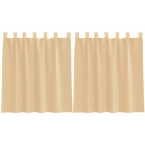 vidaXL Model mit Stangentasch Sand Curtains - Curtains vidaXL Model mit Stangentasch Sand Curtains - Curtains