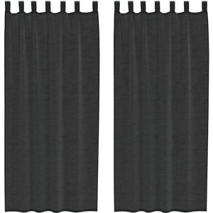vidaXL Voile Curtains - mit Laschenobertei - Voile Curtains vidaXL Voile Curtains - mit Laschenobertei - Voile Curtains