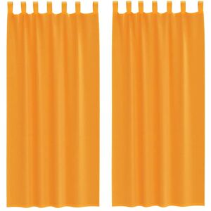 vidaXL Model mit Schlaufen Orange 140 x 245 cm - Voile curtains vidaXL Model mit Schlaufen Orange 140 x 245 cm - Voile curtains