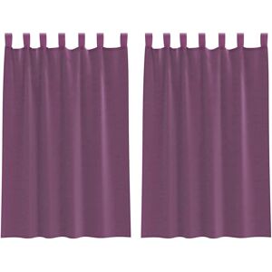 vidaXL Voile Curtains - mit Schlaufen - Lila - 140 x 175 cm - Voile Curtains vidaXL Voile Curtains - mit Schlaufen - Lila - 140 x 175 cm - Voile Curtains