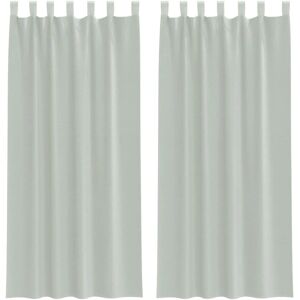 vidaXL Voile Gardiner med Løkker - 2 stk. Lys grå 140x225 cm - Voile Gardiner vidaXL Voile Gardiner med Løkker - 2 stk. Lys grå 140x225 cm - Voile Gardiner