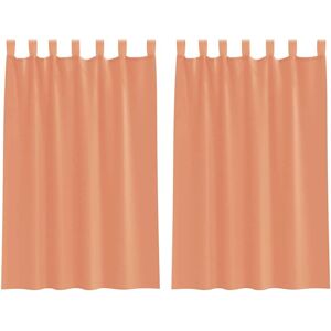 vidaXL Voile Curtains with Loops - 140x175 cm - Curtains vidaXL Voile Curtains with Loops - 140x175 cm - Curtains