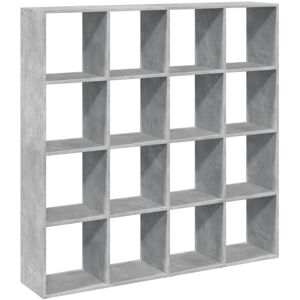 vidaXL Concrete Grey Room Divider Bookcase - 137.5x29x137.5 cm vidaXL Concrete Grey Room Divider Bookcase - 137.5x29x137.5 cm