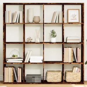 vidaXL Smoked Oak Bookcase 137.5x29x137.5 cm - Bookcase vidaXL Smoked Oak Bookcase 137.5x29x137.5 cm - Bookcase