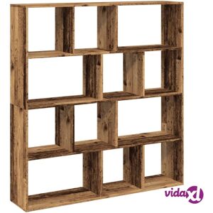 vidaXL Book Cabinet Old Wood 132x29x141.5 cm - Book Cabinet vidaXL Book Cabinet Old Wood 132x29x141.5 cm - Book Cabinet