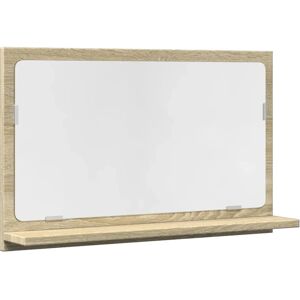 vidaXL Sonoma Oak Bathroom Mirror Cabinet - Wall Mount vidaXL Sonoma Oak Bathroom Mirror Cabinet - Wall Mount