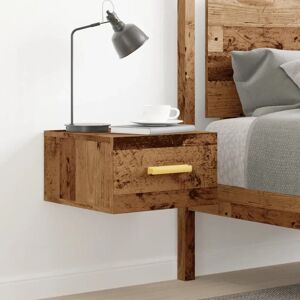 vidaXL Wall-mounted Nightstand Reclaimed Wood - Nightstand vidaXL Wall-mounted Nightstand Reclaimed Wood - Nightstand