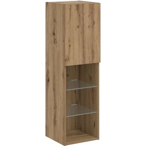 vidaXL 857678 TV cabinet - Artisan oak, LED lights, 30.5x30x102 cm - TV cabinet vidaXL 857678 TV cabinet - Artisan oak, LED lights, 30.5x30x102 cm - TV cabinet