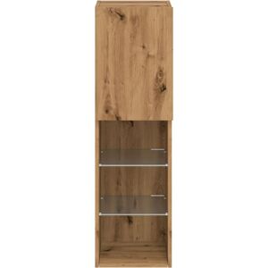 vidaXL TV Cabinet with LED Lights - Modern Artisan Oak - Entertainment Centre vidaXL TV Cabinet with LED Lights - Modern Artisan Oak - Entertainment Centre