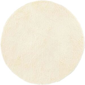 vidaXL Navarra Round Creme Polyester Rug - Rug vidaXL Navarra Round Creme Polyester Rug - Rug