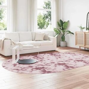 vidaXL Navarra Rug - Oval Pink Polyester 300x200cm vidaXL Navarra Rug - Oval Pink Polyester 300x200cm