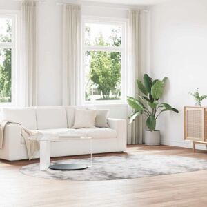 vidaXL Navarra Oval Rug - Silbergrau Polyester vidaXL Navarra Oval Rug - Silbergrau Polyester