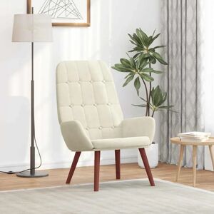 vidaXL Relaxsessel - Samt Creme - Armchair vidaXL Relaxsessel - Samt Creme - Armchair