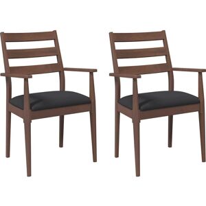 vidaXL Massivholz Gummibaum Esszimmerstühle - Dining Chairs vidaXL Massivholz Gummibaum Esszimmerstühle - Dining Chairs